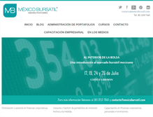 Tablet Screenshot of mexicobursatil.com